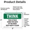 Signmission Safety Culture Sign, 5 in Width, Vinyl Decal, Rectangle OS-2PACK-TS-D-35-L-11833 - alternate 6